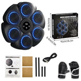 Smart Bluetooth Wall-Mounted Boxing Trainer with Music Integration for Home and Gym Use