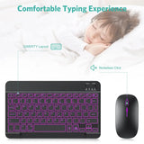 Backlit Bluetooth Keyboard & Mouse Set for iOS, Android & Windows Devices