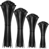 100PCS Self-Locking Nylon Cable Ties Black