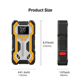 12V 10000mAh Multi-Function Car Jump Starter with Air Compressor & Wireless Power Bank