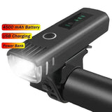 1000-Lumen Rechargeable Front & Rear Cycling Light Set