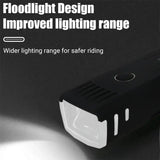 1000-Lumen Rechargeable Front & Rear Cycling Light Set
