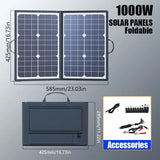 1000W Foldable Solar Panel Kit