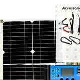 100W 12V Solar Panel Kit with Controller for RV's, caravans & Home (8 different types available)