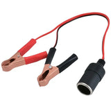 12V Car Lighter Socket Adapter with Crocodile Clips (30cm)