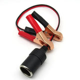 12V Car Lighter Socket Adapter with Crocodile Clips (30cm)