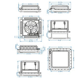 12V RV Roof Ventilation Fan with LED