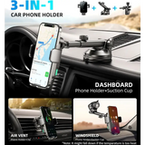 15W Wireless Car Charger Phone Holder