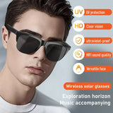 Smart Bluetooth V5.3 Sunglasses: High-Fidelity Outdoor Sports Headphones with UV Protection for Men and Women