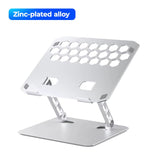 Laptop Stand Zinc Alloy for Gaming Laptop with Dual Support Arms Portable Folding with Honeycomb Design for ASUS HP Acer
