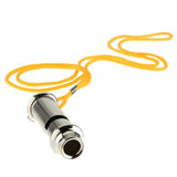 Stainless Steel Metal Whistle with Lanyard