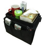 Sofa Armrest Organizer with Cup Holder & Storage Pockets