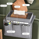 Sofa Armrest Organizer with Cup Holder & Storage Pockets