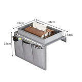 Sofa Armrest Organizer with Cup Holder & Storage Pockets