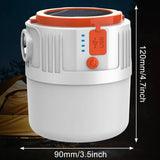 Solar LED Camping Lantern with Rechargeable Battery & Phone Charging