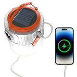 Solar LED Camping Lantern with Rechargeable Battery & Phone Charging