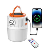Solar LED Camping Lantern with Rechargeable Battery & Phone Charging