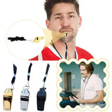 Professional Loud Stainless Steel Whistle with Rope