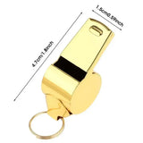 Professional Loud Stainless Steel Whistle with Rope