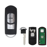 2/3-Button Smart Remote Key Fob 433MHz ID49 for Mazda Axela & Atenza