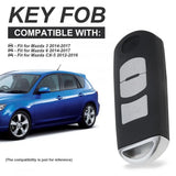2/3-Button Smart Remote Key Fob 433MHz ID49 for Mazda Axela & Atenza