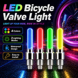 2-8PCS Waterproof LED Bicycle Spoke & Valve Cap Lights