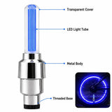 2-8PCS Waterproof LED Bicycle Spoke & Valve Cap Lights