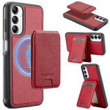 2-in-1 Leather Case for Samsung Series (Red)