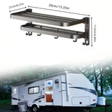 2-Layer Foldable RV Wall-Mount Towel Rack (different sizes available)