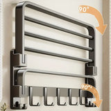 2-Layer Foldable RV Wall-Mount Towel Rack (different sizes available)