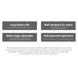 Colourways Bluetooth Magnetic Keyboard for Microsoft Surface Pro 8, 9, 10 & X with Pen Slot