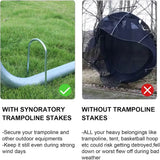 Heavy-Duty U-Shaped Galvanized Steel Trampoline Stakes