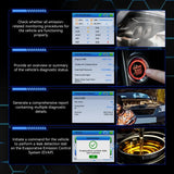 Car Diagnostic Scanner with Battery Test, Fault Code Reader & Real-Time Data Display