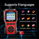 Car Diagnostic Scanner with Battery Test, Fault Code Reader & Real-Time Data Display