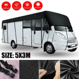 210D Black RV & Motorhome Roof Protective Cover