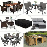 210D Oxford Waterproof Garden Table Cover – UV & Windproof (different sizes available)