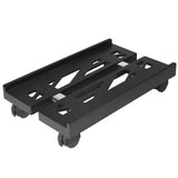 Adjustable Ventilated CPU Stand with Caster Wheels - Ideal Under Desk Holder for Most PC Towers