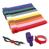 250mm Reusable Hook & Loop Cable Ties (Adjustable)