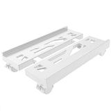 Adjustable Ventilated CPU Stand with Caster Wheels - Ideal Under Desk Holder for Most PC Towers