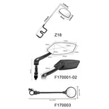 360° Adjustable Bicycle Rearview Mirrors for MTB & Road Bike Handlebars