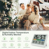 3.4" LCD Digital Thermometer Hygrometer for Home & Office