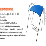 3-Bow Bimini Top Boat Canopy – 900D Polyester (different sizes available)
