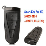 3-Button Smart Remote Key Fob 434MHz ID46 PCF7941 for MG550 & MG6 (2006–2014)