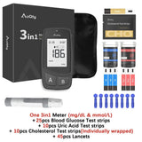 3-in-1 Blood Glucose, Uric Acid & Cholesterol Meter