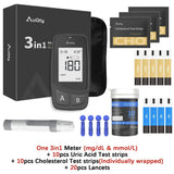 3-in-1 Blood Glucose, Uric Acid & Cholesterol Meter