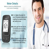 3-in-1 Blood Glucose, Uric Acid & Cholesterol Meter
