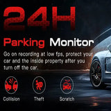 3-Lens Car Camera – Front/Inside/Rear 4K DVR (different models available)