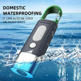High-Power Mini LED Flashlight for Camping with Telescopic Zoom and Waterproof Design, Featuring 3 LEDs and Side Lights