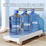 Adjustable Ventilated CPU Stand with Caster Wheels - Ideal Under Desk Holder for Most PC Towers