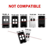 433MHz Garage Door Remotes for Beninca TO.GO 2VA/4VA/2WV/4WV, Rolling Code